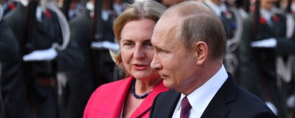Карин Кнайсль и Владимир Путин